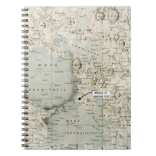 宇宙: 月MAP 1972年 ノートブック (正面)