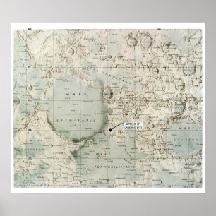 宇宙: 月MAP 1972年 ポスター