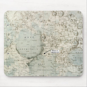 宇宙: 月MAP 1972年 マウスパッド