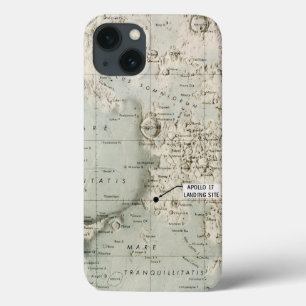 宇宙: 月MAP 1972年 iPhone 13ケース