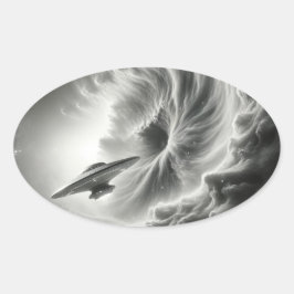 宇宙 楕円形シール