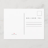 宇宙 |水彩スター&銀河系 インビテーションポストカード (裏面)