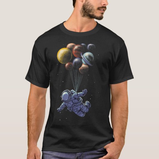 宇宙。現実的な旅行。宇宙。惑星 Tシャツ (正面)