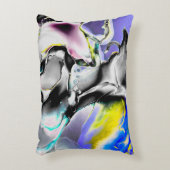 宇宙。白い光沢の背景煙石板写真 アクセントクッション (正面(垂直))