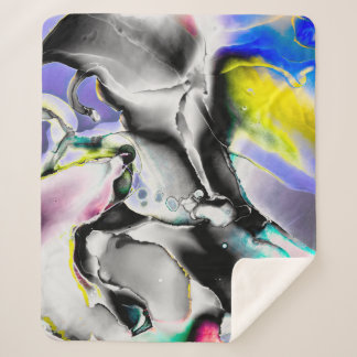 宇宙。白い光沢の背景煙石板写真 シェルパブランケット