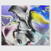 宇宙。白い光沢の背景煙石板写真 ラッピングペーパー (フラット)