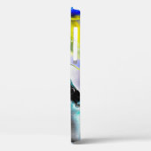 宇宙。白い光沢の背景煙石板写真 Case-Mate iPhoneケース (裏面 / 左)