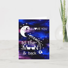 宇宙 – 私は月とバックカードにあなたの愛 シーズンカード