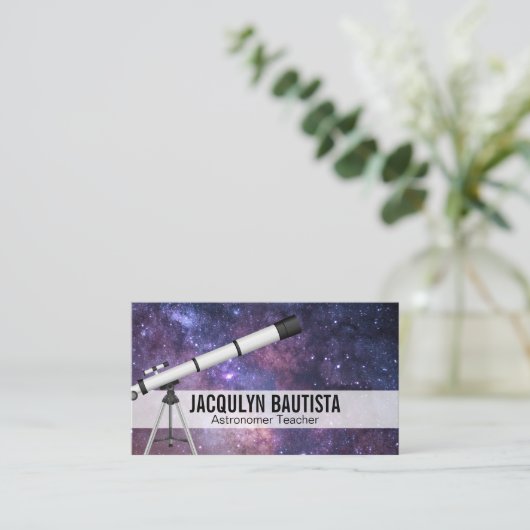 宇宙 | 科学望遠鏡 名刺 (スタンド正面)