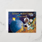 宇宙 箔シーズンポストカード (正面/裏面)