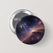 宇宙 缶バッジ (正面&裏面)