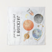 宇宙 誕生日 ウェルカムサイン タペストリー (正面(横))