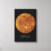 宇宙、銀河系、システ太陽のム、惑星ビーナス キャンバスプリント (正面)