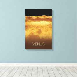 宇宙、銀河系、システ太陽のム、惑星ビーナス キャンバスプリント