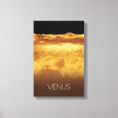 宇宙、銀河系、システ太陽のム、惑星ビーナス キャンバスプリント (正面)
