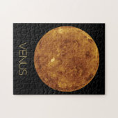 宇宙、銀河系、システ太陽のム、惑星ビーナス ジグソーパズル (横)