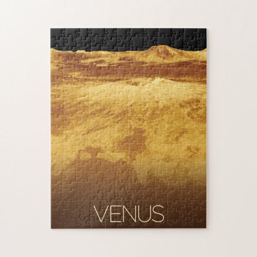 宇宙、銀河系、システ太陽のム、惑星ビーナス ジグソーパズル (縦)