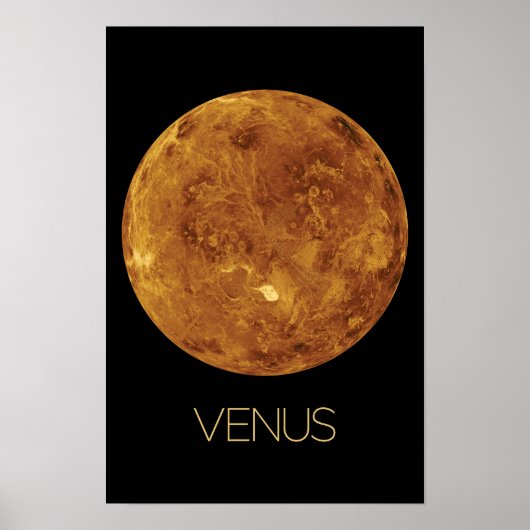 宇宙、銀河系、システ太陽のム、惑星ビーナス ポスター (正面)