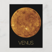 宇宙、銀河系、システ太陽のム、惑星ビーナス ポストカード (正面)