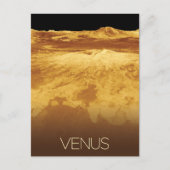 宇宙、銀河系、システ太陽のム、惑星ビーナス ポストカード (正面)