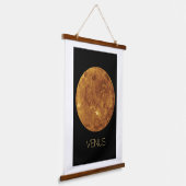 宇宙、銀河系、システ太陽のム、惑星ビーナス 吊り下げ型タペストリー (傾斜あり)