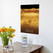 宇宙、銀河系、システ太陽のム、惑星ビーナス 箔ポスター (レイダウン (キッチン))
