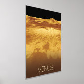 宇宙、銀河系、システ太陽のム、惑星ビーナス 箔ポスター (レイダウン)
