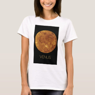 宇宙、銀河系、システ太陽のム、惑星ビーナス Tシャツ