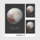 宇宙、銀河系、システ太陽のム、惑星冥王星 シール (シート)