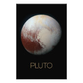 宇宙、銀河系、システ太陽のム、惑星冥王星 フォトプリント            (正面)