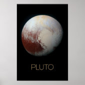 宇宙、銀河系、システ太陽のム、惑星冥王星 ポスター (正面)