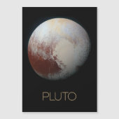 宇宙、銀河系、システ太陽のム、惑星冥王星 マグネット招待状 (正面)