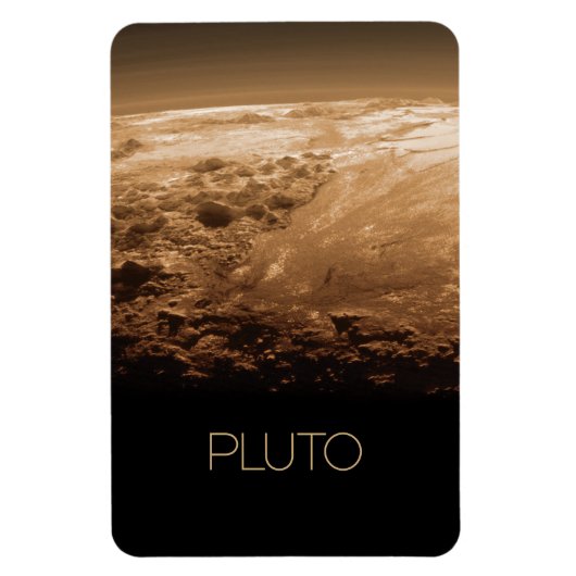 宇宙、銀河系、システ太陽のム、惑星冥王星 マグネット (縦)