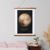 宇宙、銀河系、システ太陽のム、惑星冥王星 吊り下げ型タペストリー (寝室)