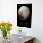 宇宙、銀河系、システ太陽のム、惑星冥王星 箔ポスター (レイダウン (キッチン))