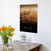 宇宙、銀河系、システ太陽のム、惑星冥王星 箔ポスター (レイダウン (キッチン))
