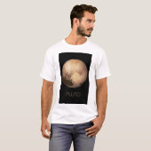 宇宙、銀河系、システ太陽のム、惑星冥王星 Tシャツ (正面フル)