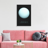 宇宙、銀河系、システ太陽のム、惑星天王星 キャンバスプリント (インサイチュ (リビング))