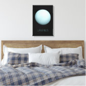 宇宙、銀河系、システ太陽のム、惑星天王星 キャンバスプリント (インサイチュ (寝室))