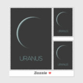 宇宙、銀河系、システ太陽のム、惑星天王星 シール (シート)