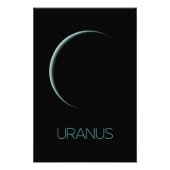 宇宙、銀河系、システ太陽のム、惑星天王星 フォトプリント            (正面)