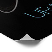 宇宙、銀河系、システ太陽のム、惑星天王星 ポスター (角)