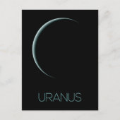 宇宙、銀河系、システ太陽のム、惑星天王星 ポストカード (正面)