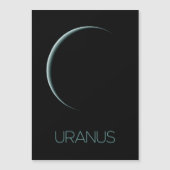 宇宙、銀河系、システ太陽のム、惑星天王星 マグネット招待状 (正面)