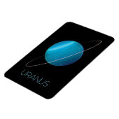 宇宙、銀河系、システ太陽のム、惑星天王星 マグネット (左側)