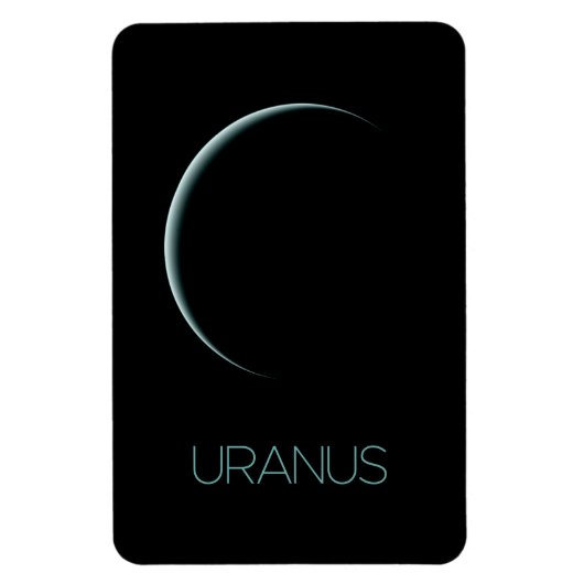 宇宙、銀河系、システ太陽のム、惑星天王星 マグネット (縦)