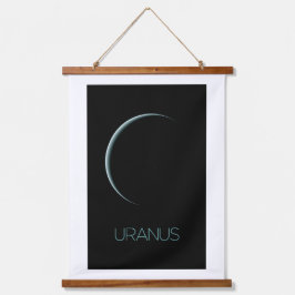 宇宙、銀河系、システ太陽のム、惑星天王星 吊り下げ型タペストリー