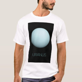 宇宙、銀河系、システ太陽のム、惑星天王星 Tシャツ