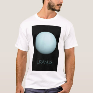宇宙、銀河系、システ太陽のム、惑星天王星 Tシャツ