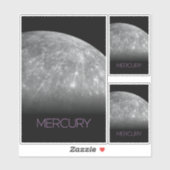 宇宙、銀河系、システ太陽のム、惑星水銀 シール (シート)